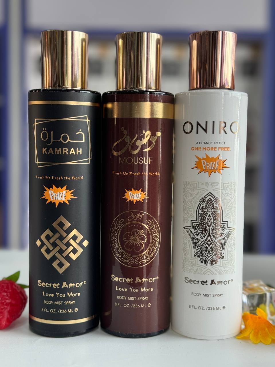 Secret Amor Body Mist Spray(3 pcs)